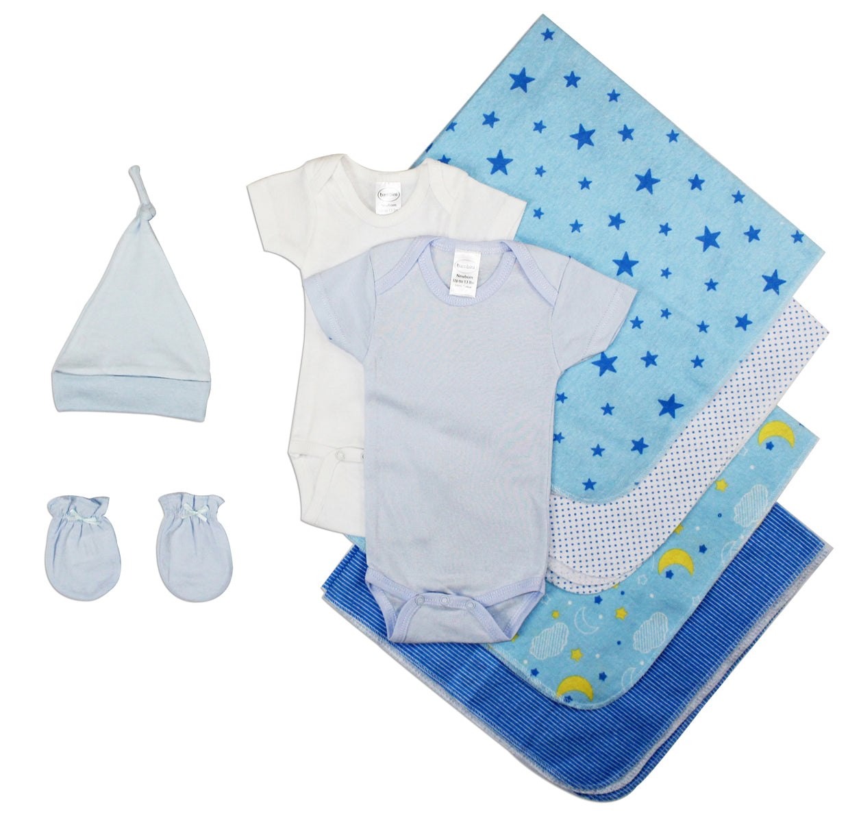 Essential Baby Boy 8 Piece Layette Set (Newborn)