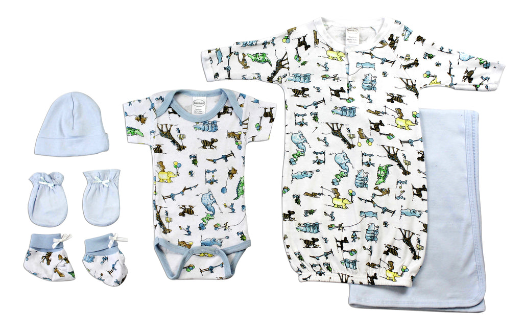 Baby Boys 6 Pc Layette Baby Shower Gift (Newborn)