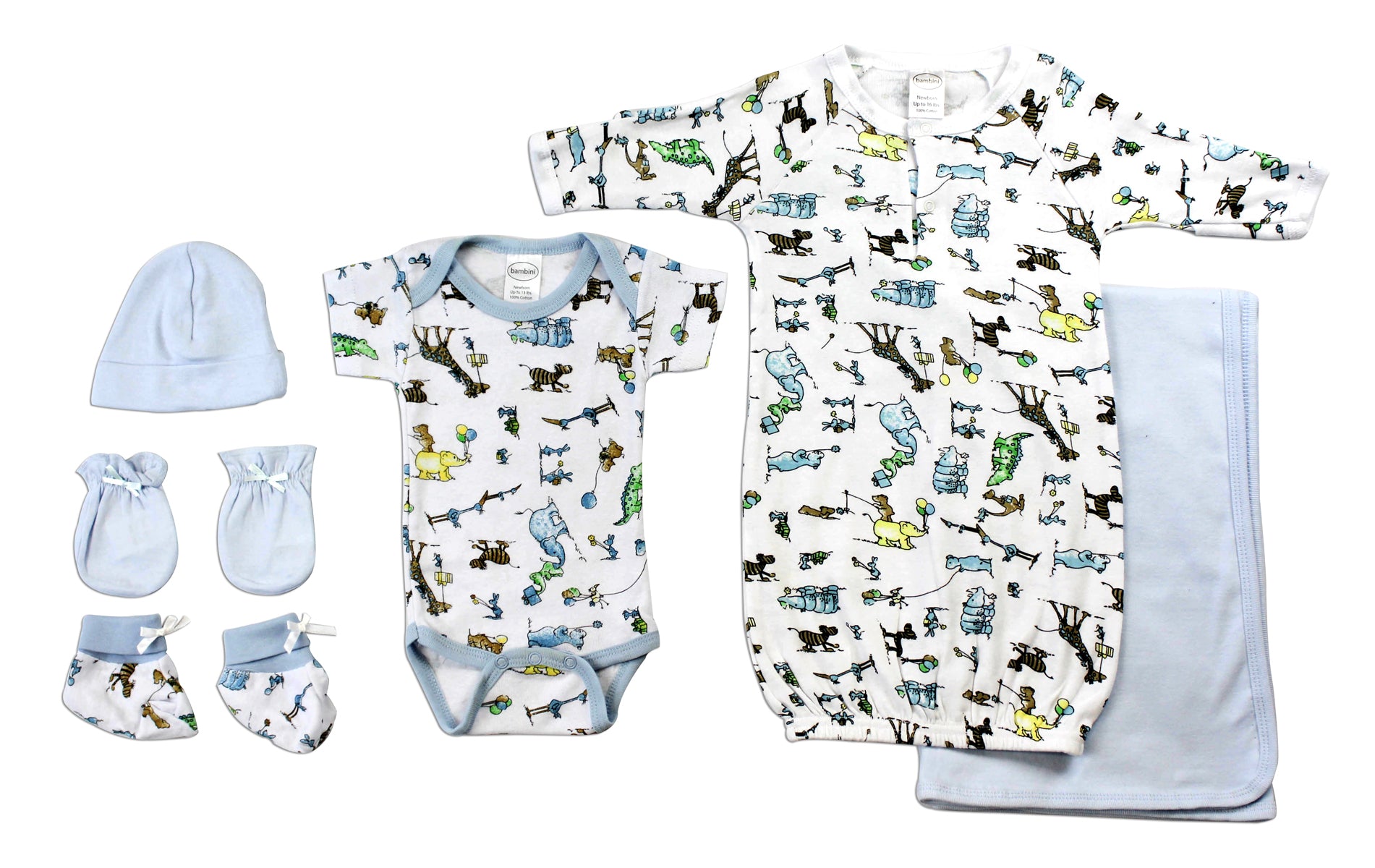 Baby Boys 6 Pc Layette Baby Shower Gift (Newborn)