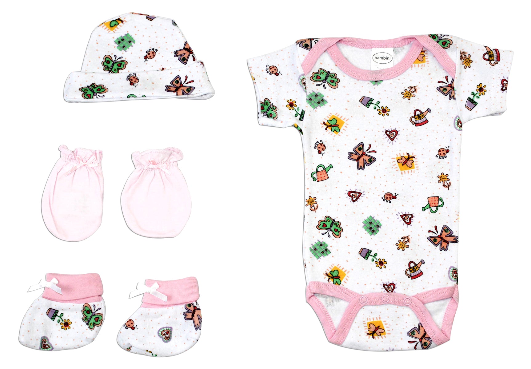Baby Girls 4 Pc Layette (Newborn)