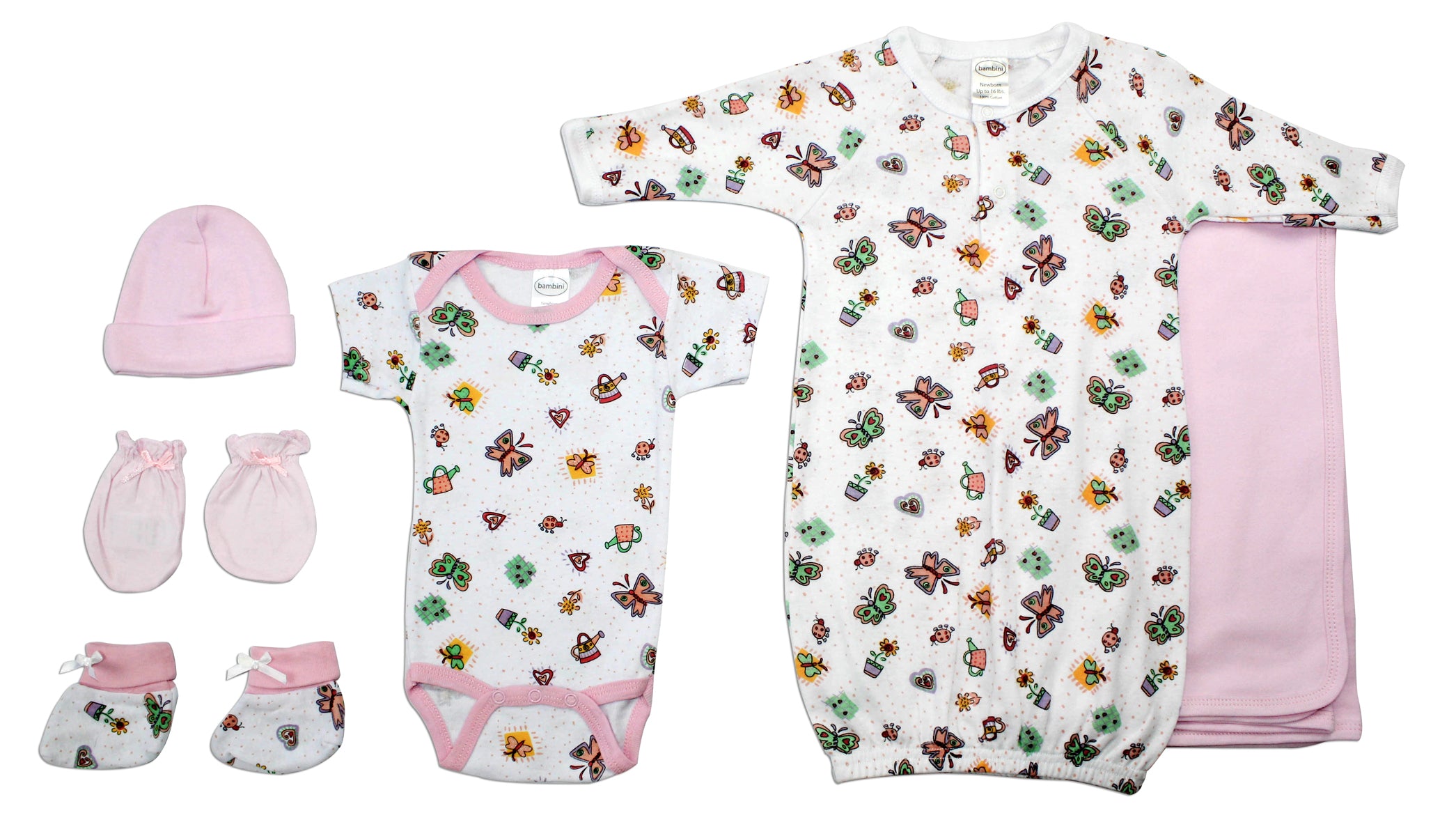 Baby Girls 6 Pc Layette (Newborn)