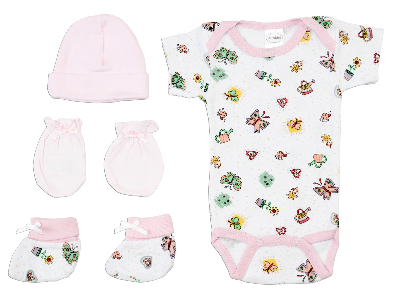 Baby Girls 4 Pc Layette (Newborn)