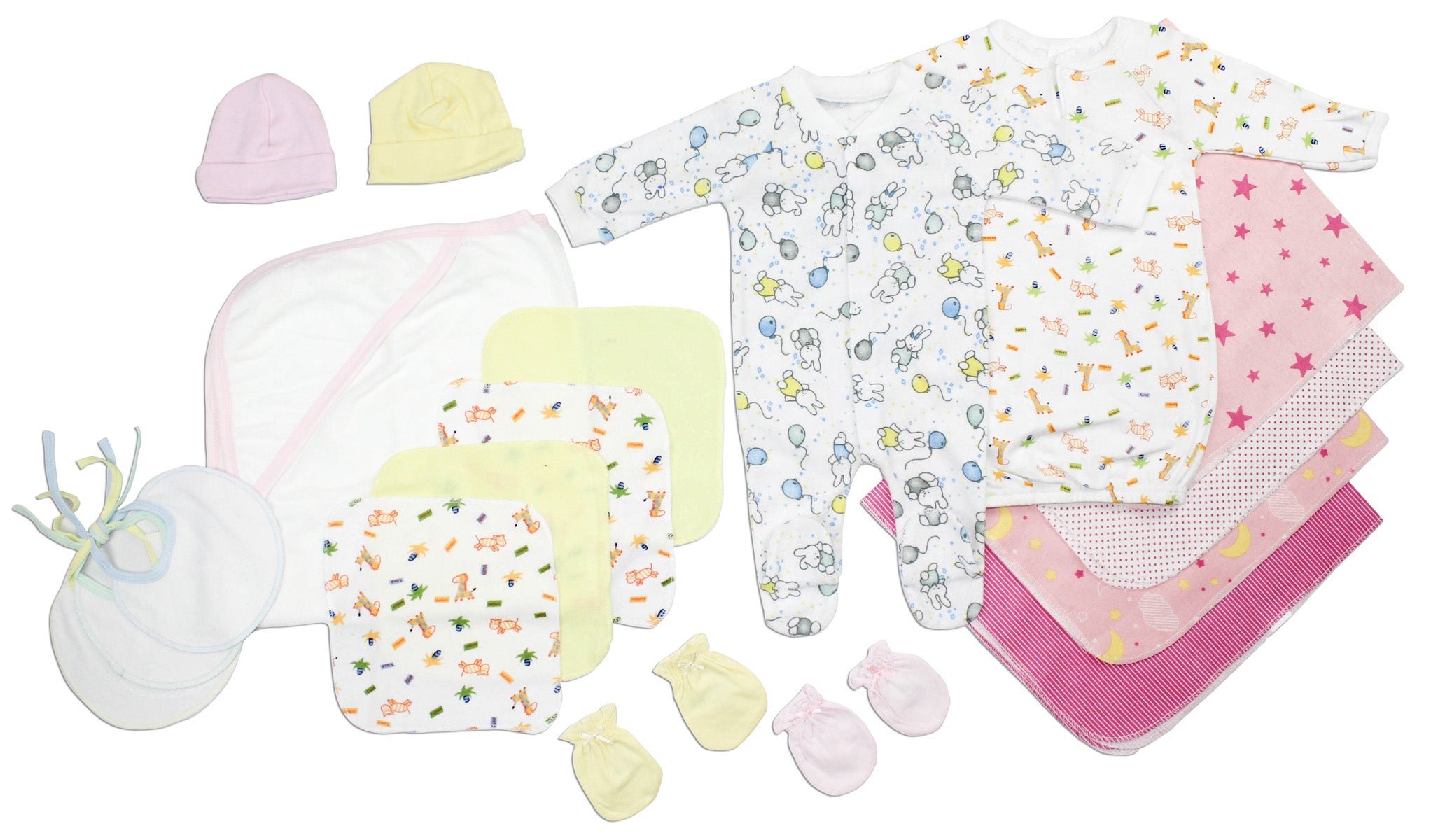 Baby Girls 18 Pc Layette Baby Shower Gift (Newborn)