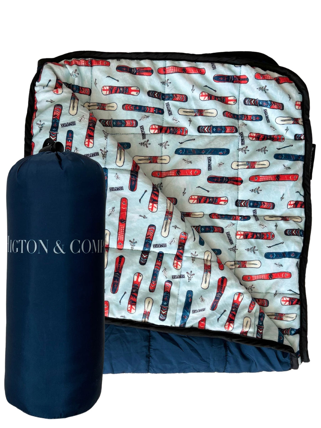 Compact Cozy Baby Blanket - Ski Slopes